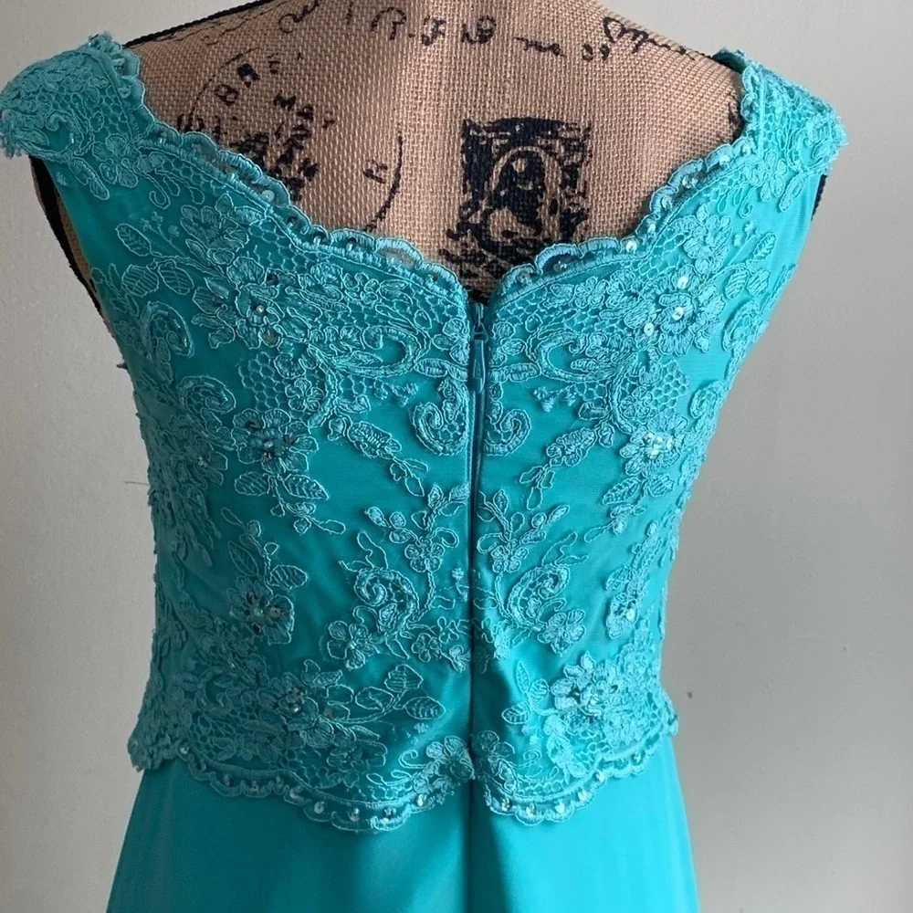 Azazi green embroidered dress size C